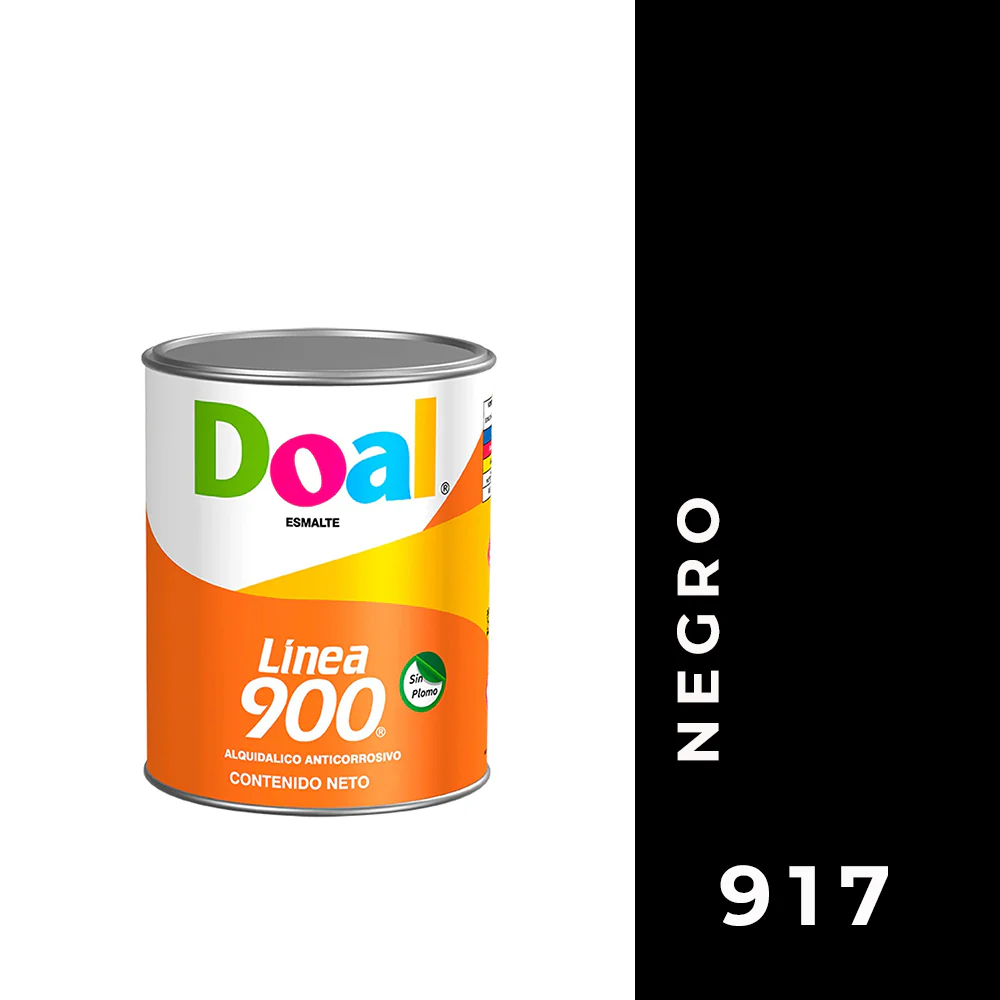 PINTURA DOAL 250ML LINEA 900 NEGRO-917 