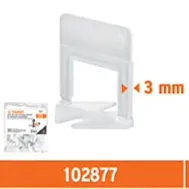 ANCLAS RECTAS PARA NIVELACION DE AZULEJOS 3MM 102877 TRUPER 