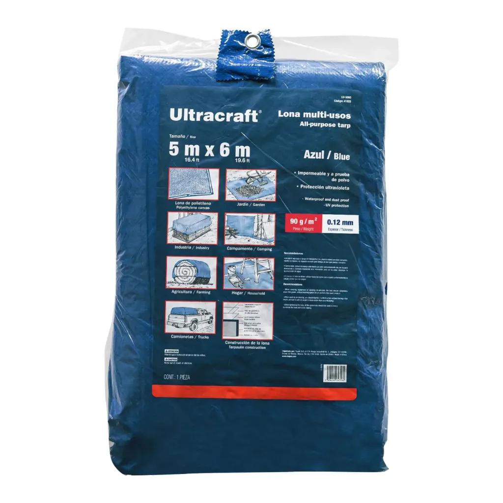 LONA 5m X 6m AZUL ULTRACRAFT (TRUPER) 41925