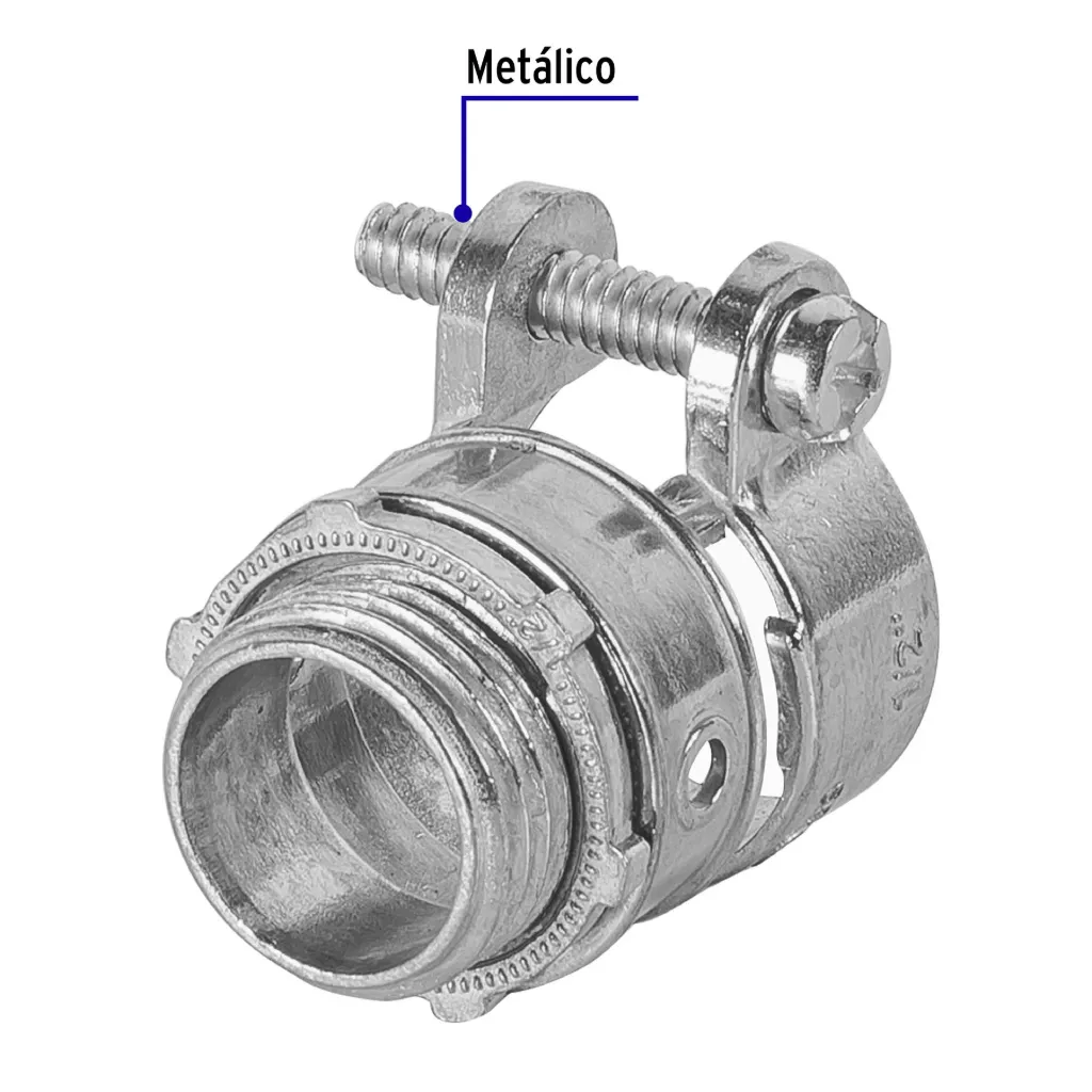 CONECTOR RECTO 3/4" PARA TUBO FLEXIBLE METALICO 47341 TRUPER 