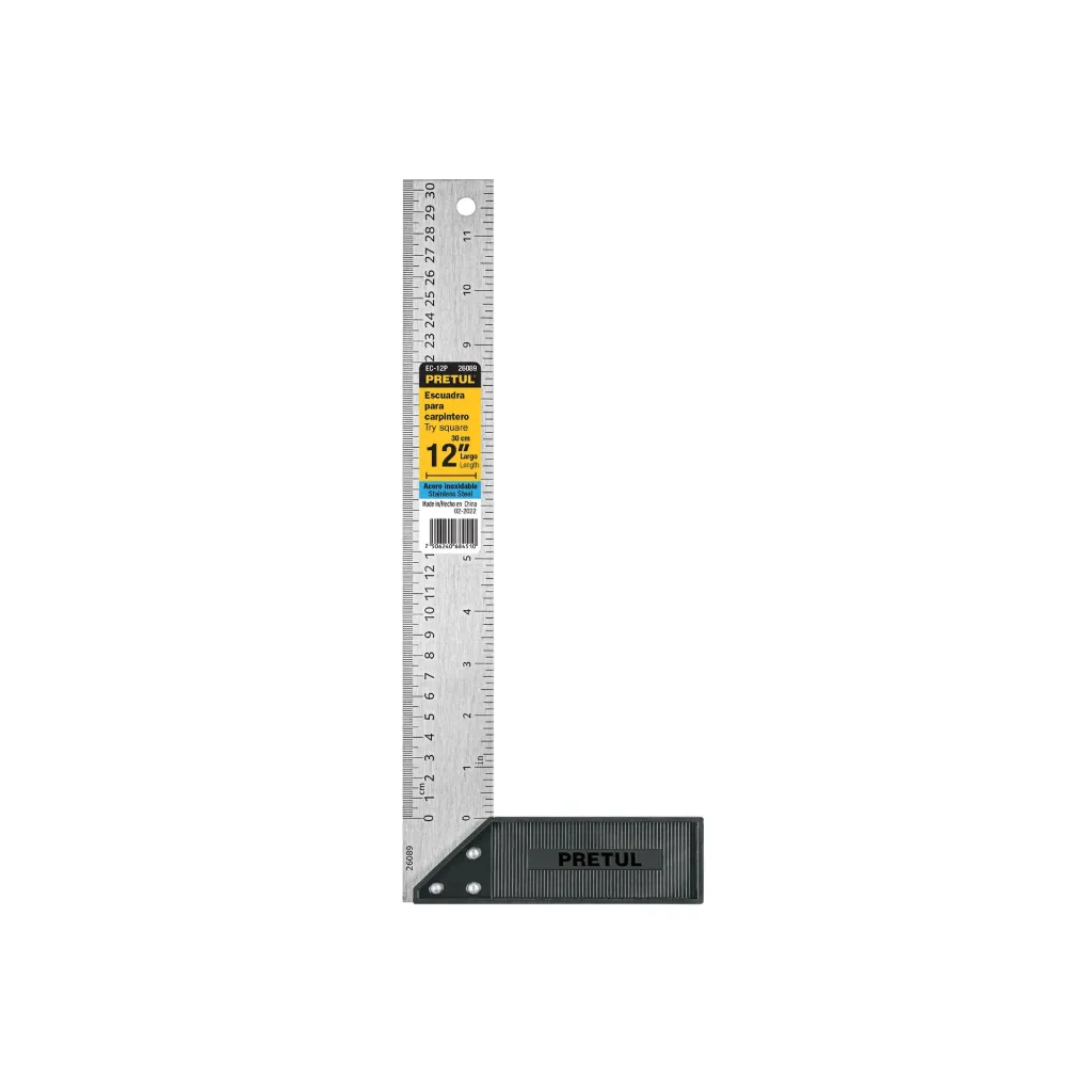 ESCUADRA 12" PARA CARPINTERO PRETUL(TRUPER)26089