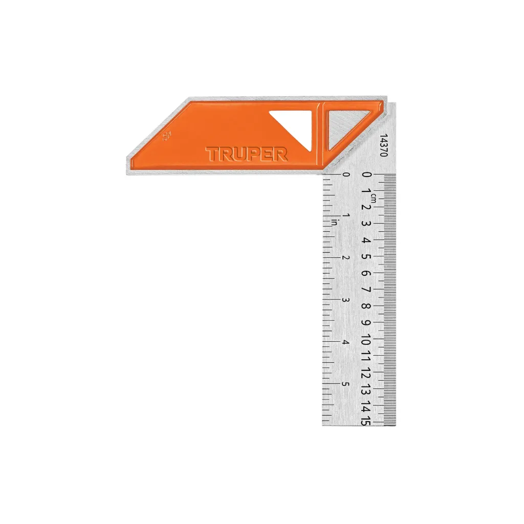 ESCUADRA 6" PARA CARPINTERO CON MANGO 100 DE ALUMINIO(TRUPER)14370