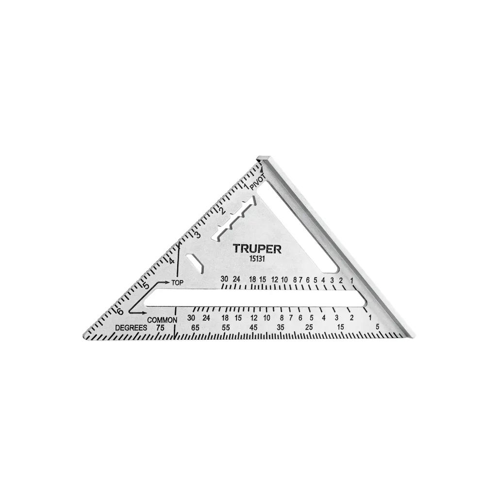 ESCUADRA 7" DE ALUMINIO PARA MUROS DE YESO(TRUPER)15131