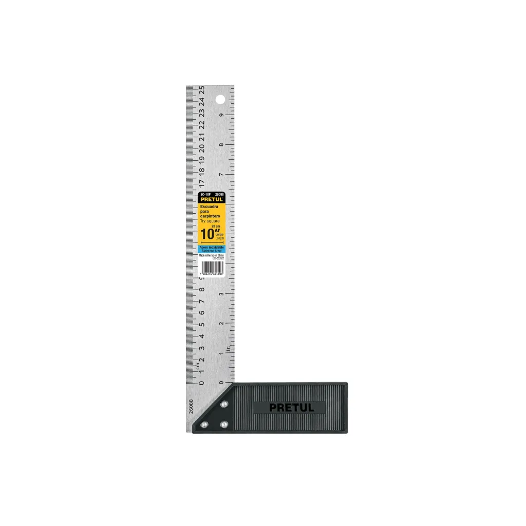 ESCUADRA 10"PARA CARPINTERO,PRETUL(TRUPER)26088